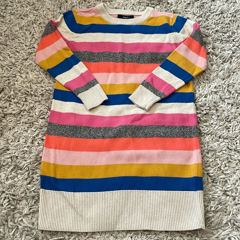 GapKids Striped Sweater Dress, Size S